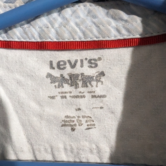 Levi strauss boys plaid blue button up long sleeve shirt size 4T - Picture 6 of 9